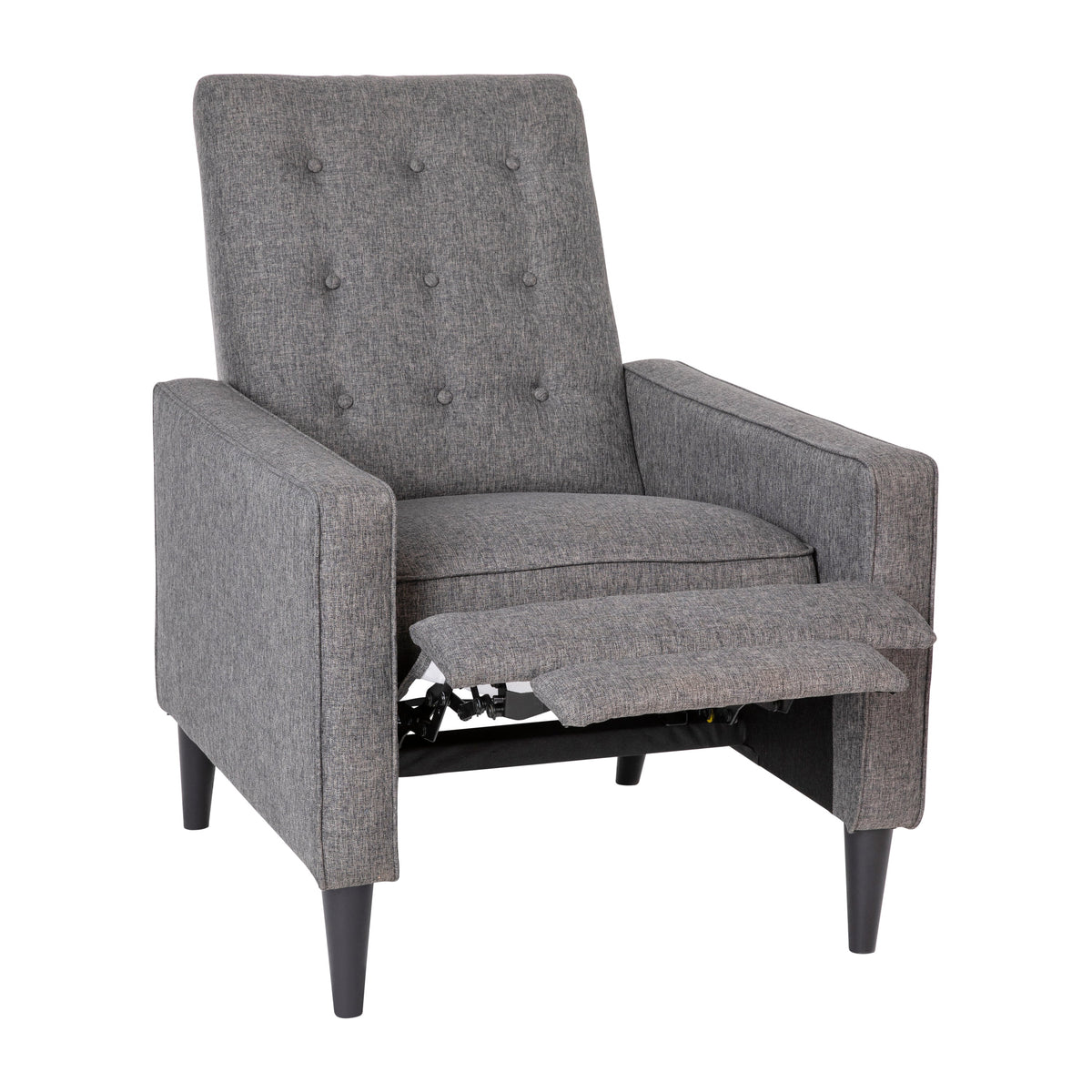 Gray Fabric Push Back Recliner E552118