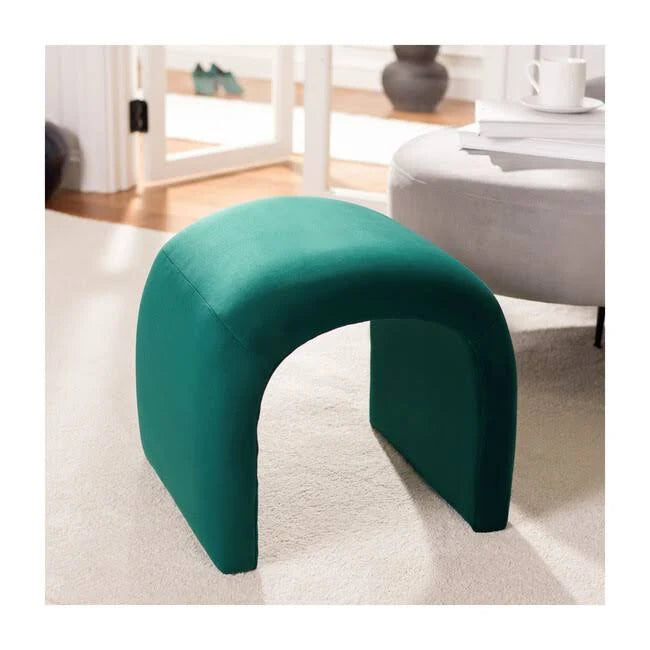 Emerald Velvet Ottoman Q870