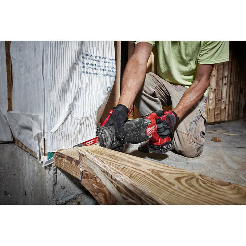 18-Volt Lithium-Ion Brushless Cordless Reciprocating Saw Kit with Hex Impact Driver C61836