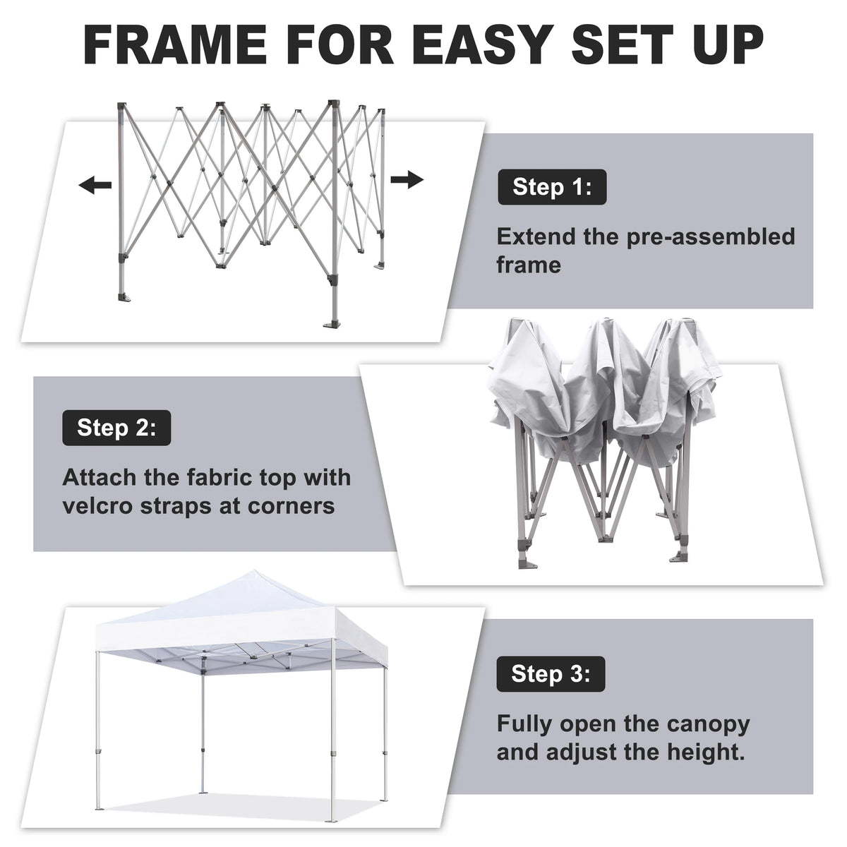 10'x20' Pop up Canopy Tent with Wheeled Bag N87550