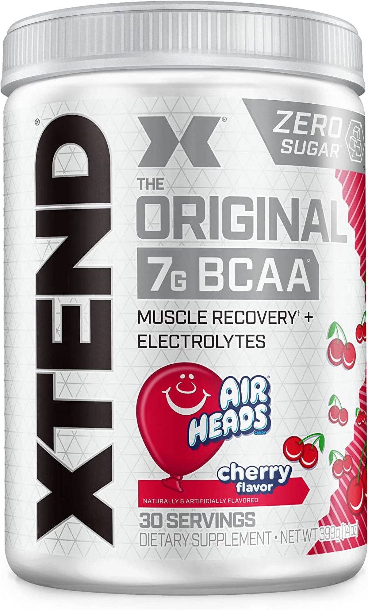 BCAA Powder, Airheads Cherry, 30 Servings B5207