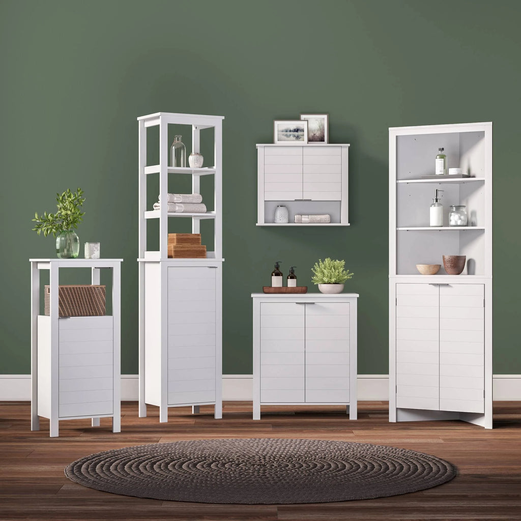 Single Door Floor Cabinet White Y362272