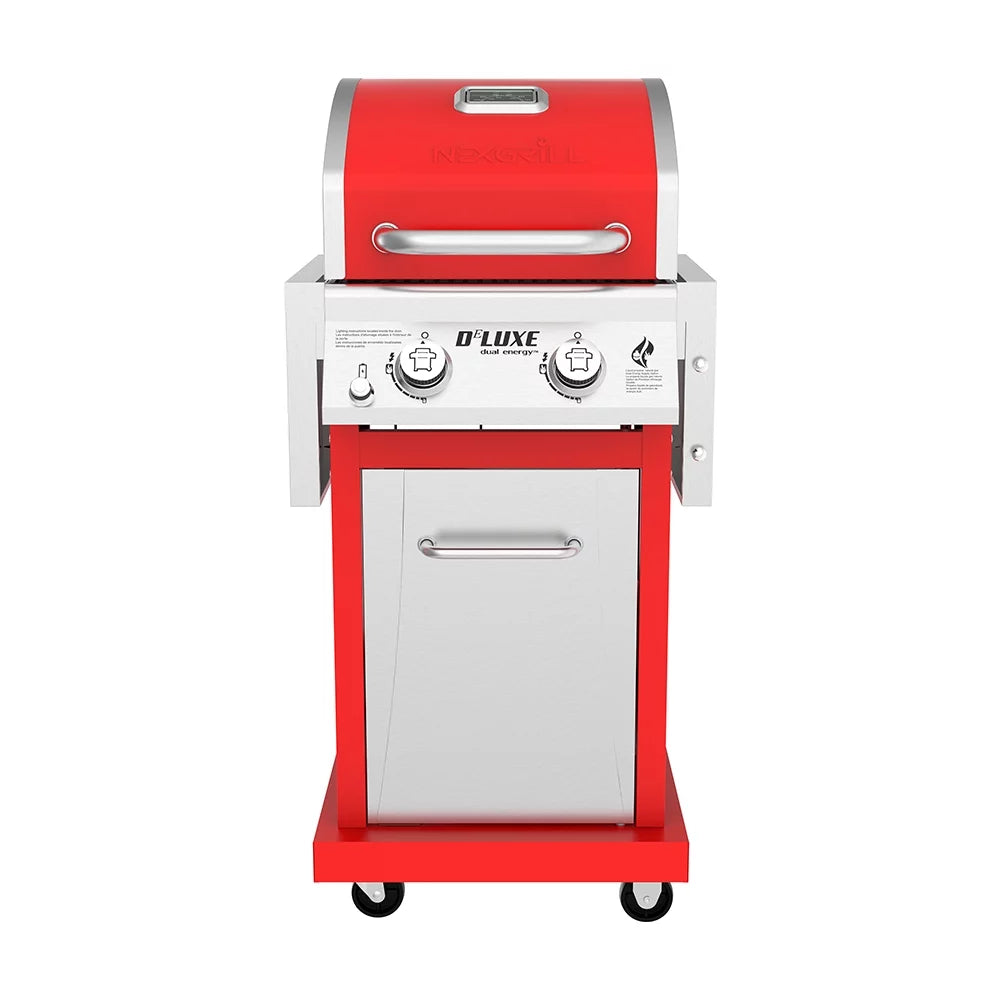 2-Burner Propane Gas Grill with 2 Foldable Shelves E11578