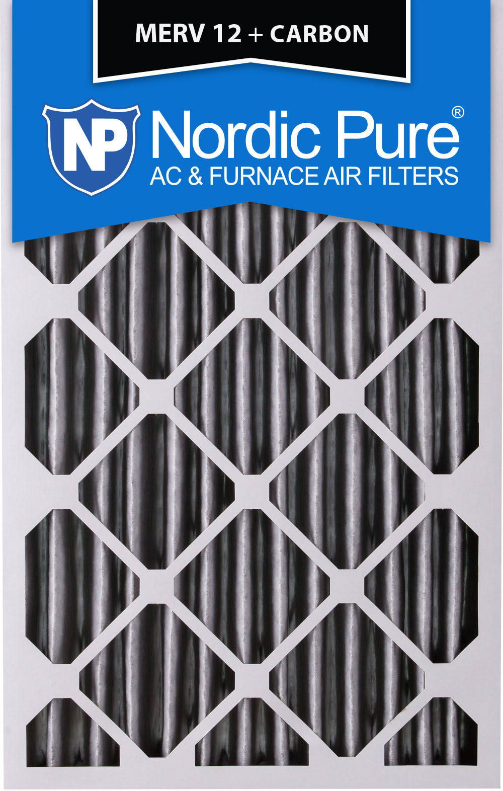 20x25x4 MERV 12 Pleated Carbon Air Filters 6 Pack K9242