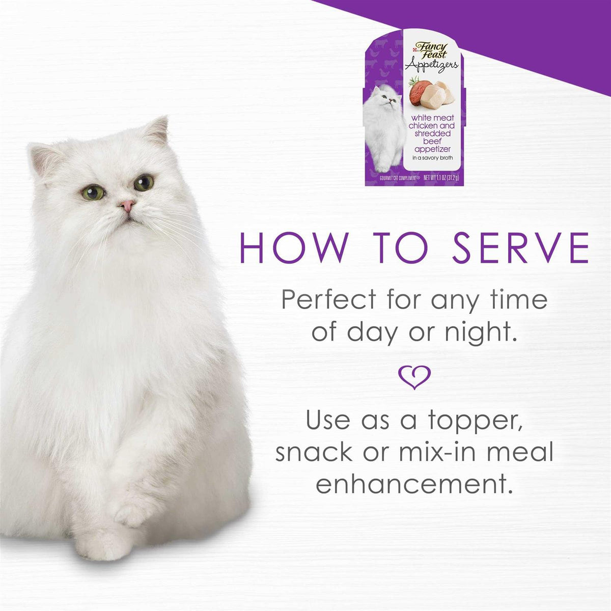 Grain-Free White Meat Chicken & Shredded Beef Wet Cat Food J5074