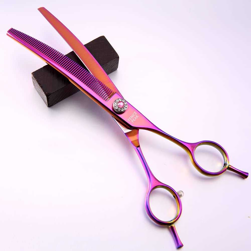 Curved Thinning Shears 7.0” 440C Steel V686