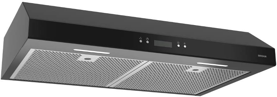 Black 30-Inch Under Cabinet Range Hood with Light Exhaust Fan, 400 CFM D306