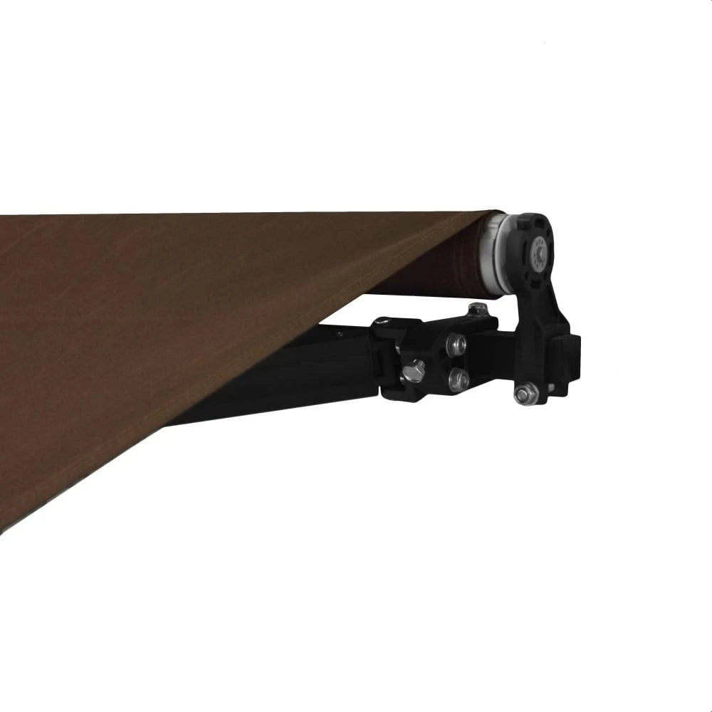 12 x 10 ft. Black Frame Retractable Patio Canopy Awning G5817