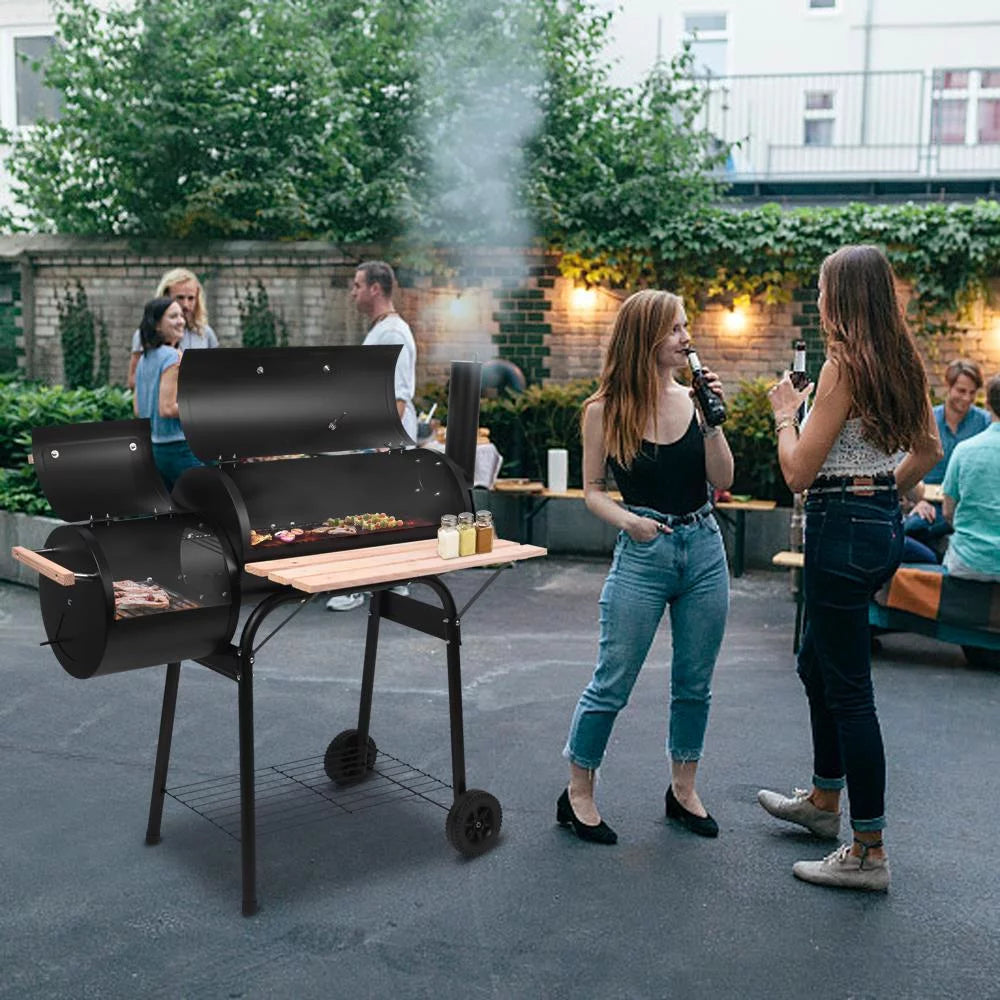 Charcoal Grill Offset Smoker B9888