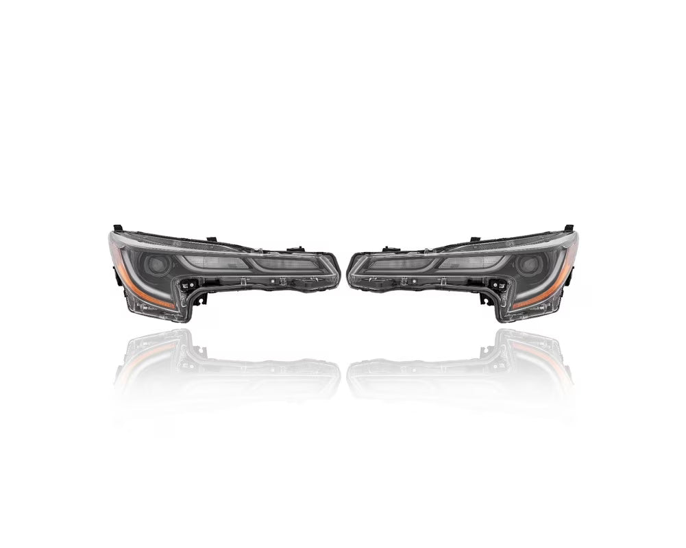 LED Black Headlight Assembly Pair for Toyota Corolla Sedan M5135