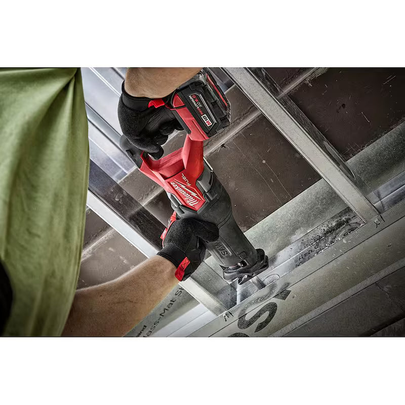 18-Volt Lithium-Ion Brushless Cordless Reciprocating Saw Kit with Hex Impact Driver C61836