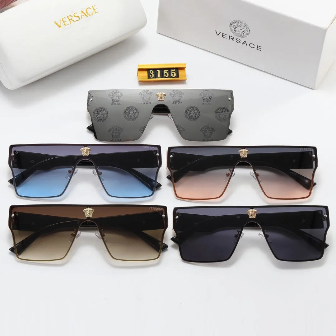 Square Inner Frame One-Piece Polarized Sunglasses P62135