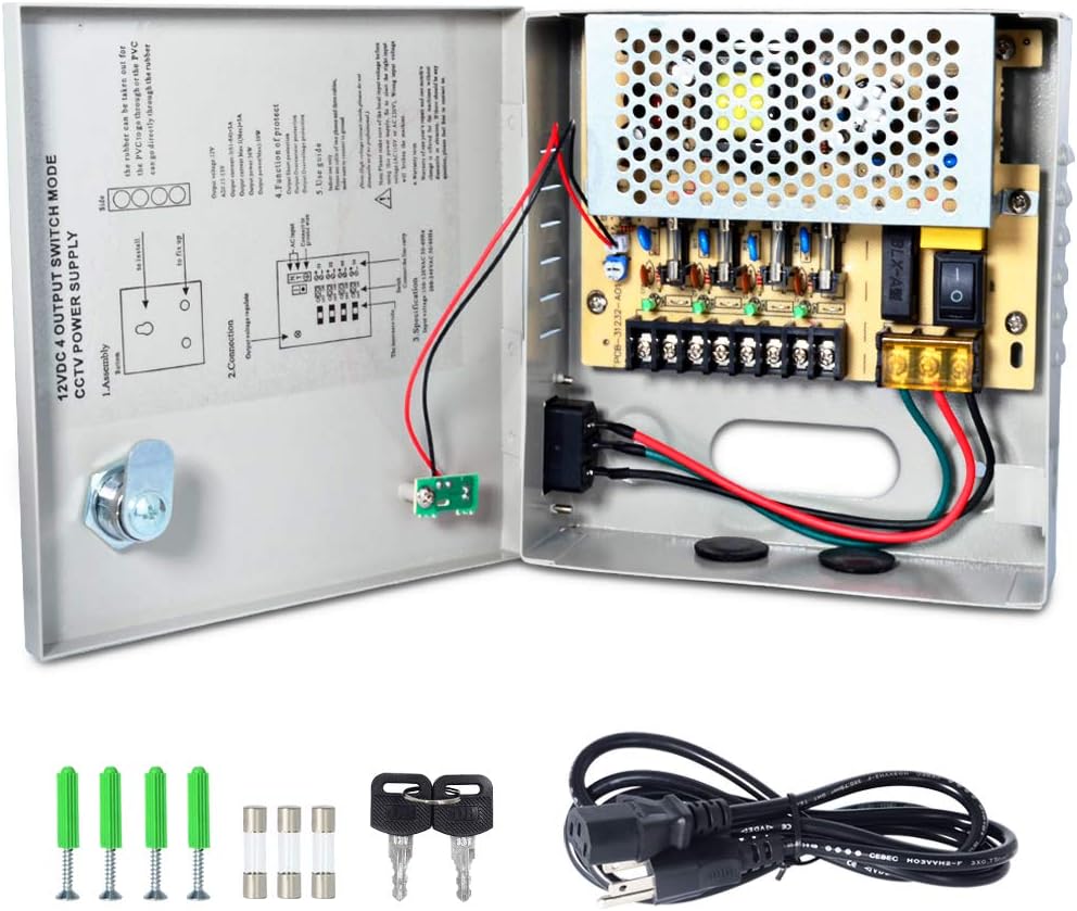CCTV Power Supply 18CH 12V 30 Amp C7495