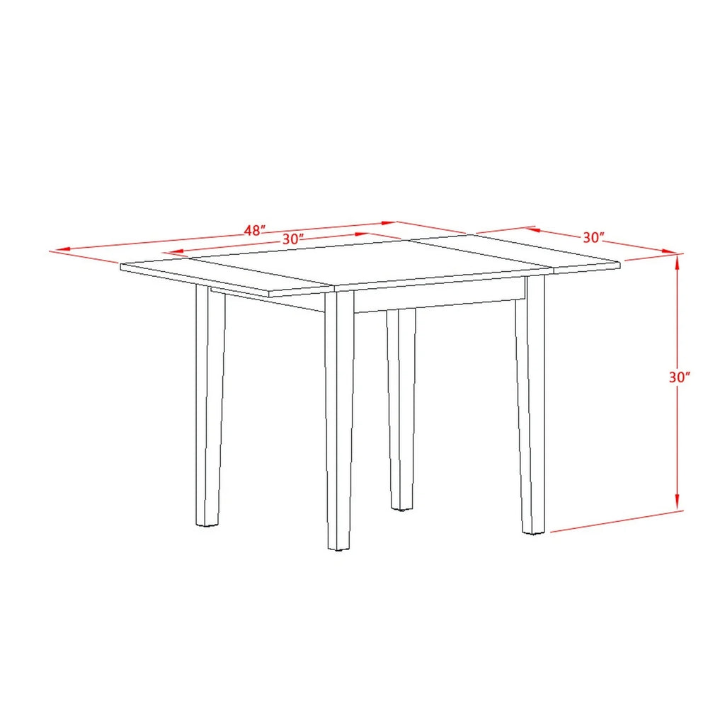 5-Piece Drop Leaf Dining Table Set with 4 Chairs R1939
