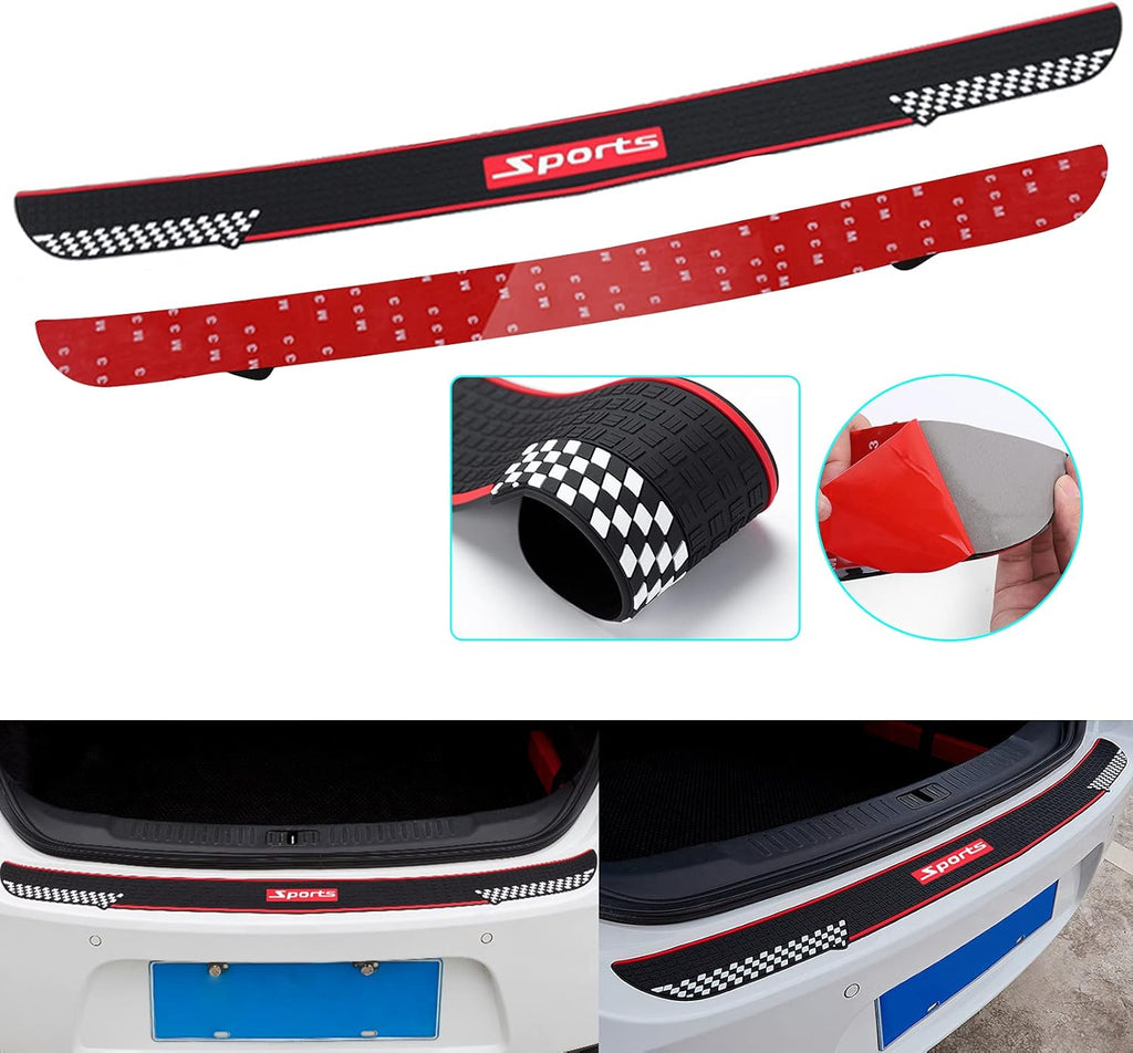 Black Rubber Trunk Door Entry Guard Car Accessory X152561