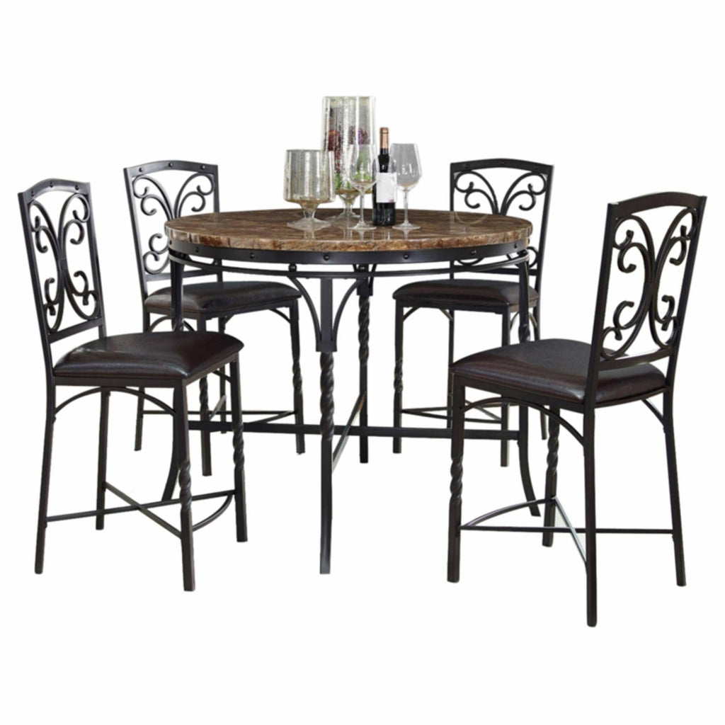 Tuscan Faux Marble Counter Table O395598