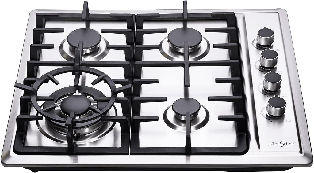 24 Inch 4 Burners Built-in Stainless Steel Gas Cooktop D664