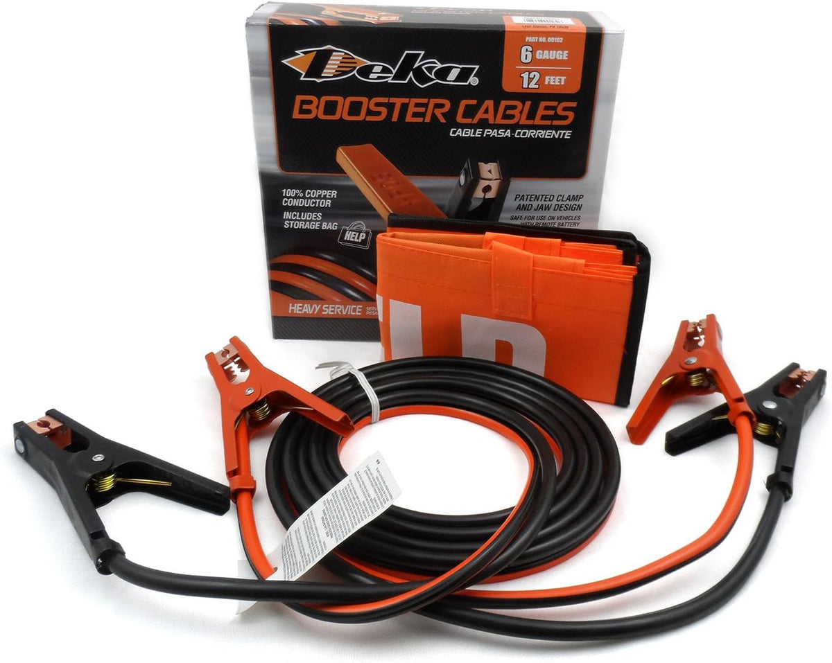 CABLE, BOOSTER DUAL 6 GA 12' BLK/ORG Z381904