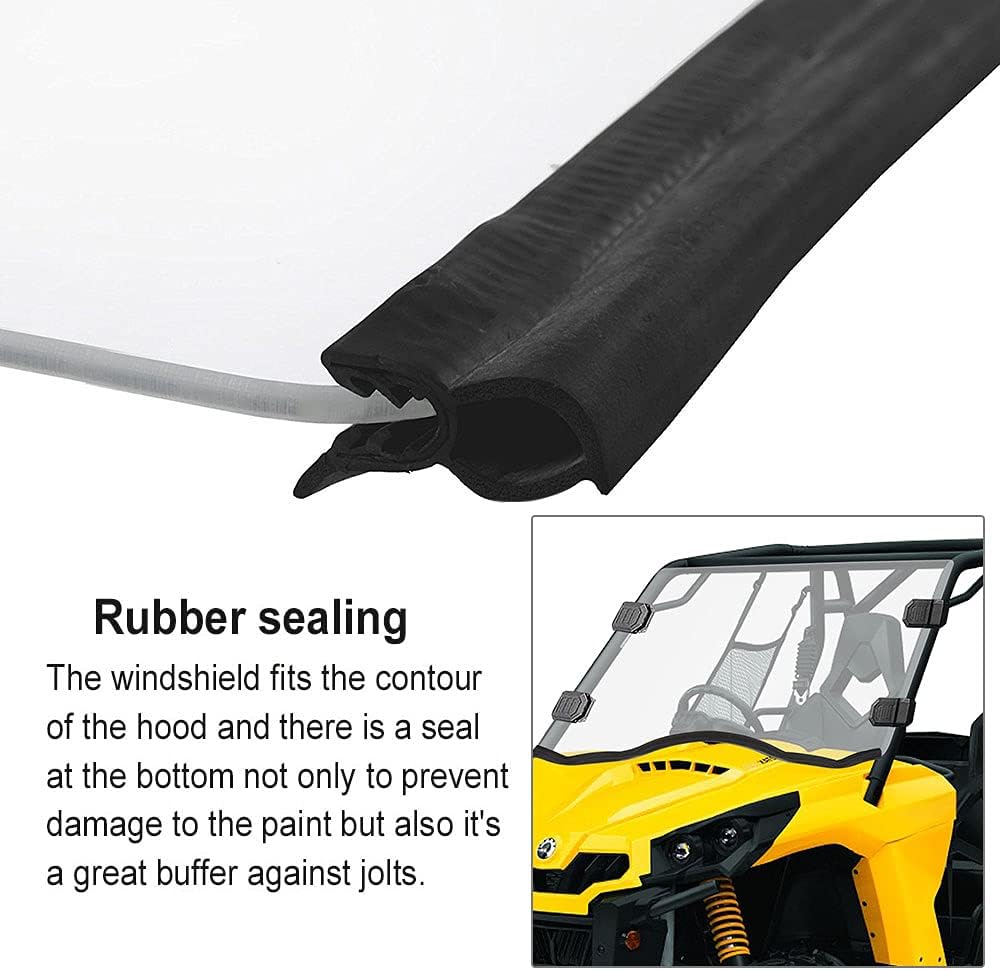 Clear Full Windshield for Can-Am Commander UTV W725