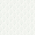 Teal Scalloped Wallpaper O17931