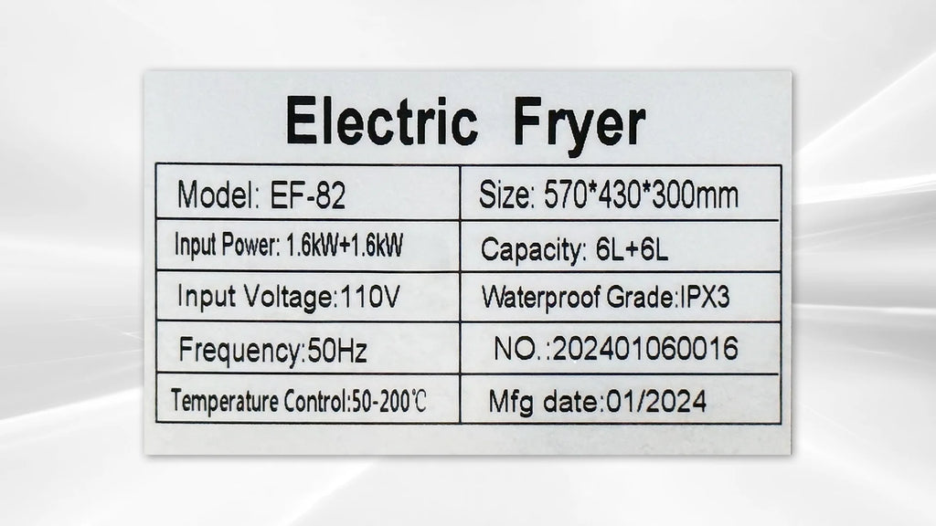 12L Electric Deep Fryer R11381
