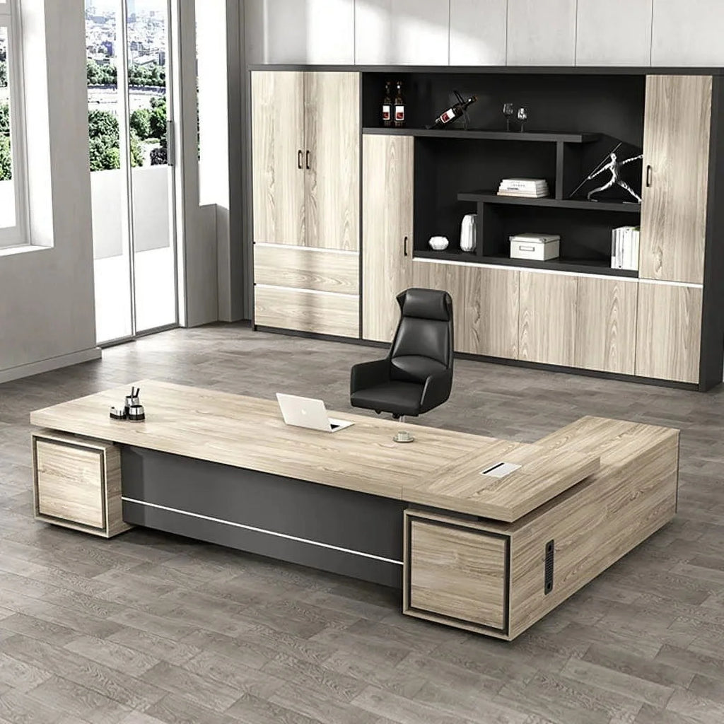 Executive Office Desk with Drawers Y45530