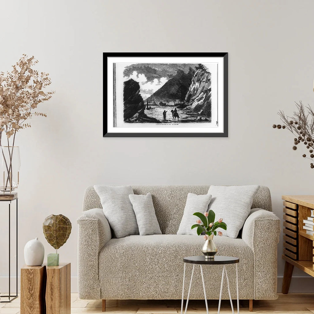 Historic Framed Print, Harbor of San Juan Del Sur, 17-7/8" x 21-7/8" D8875