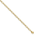 Polished Yellow IP Paperclip Necklace J238