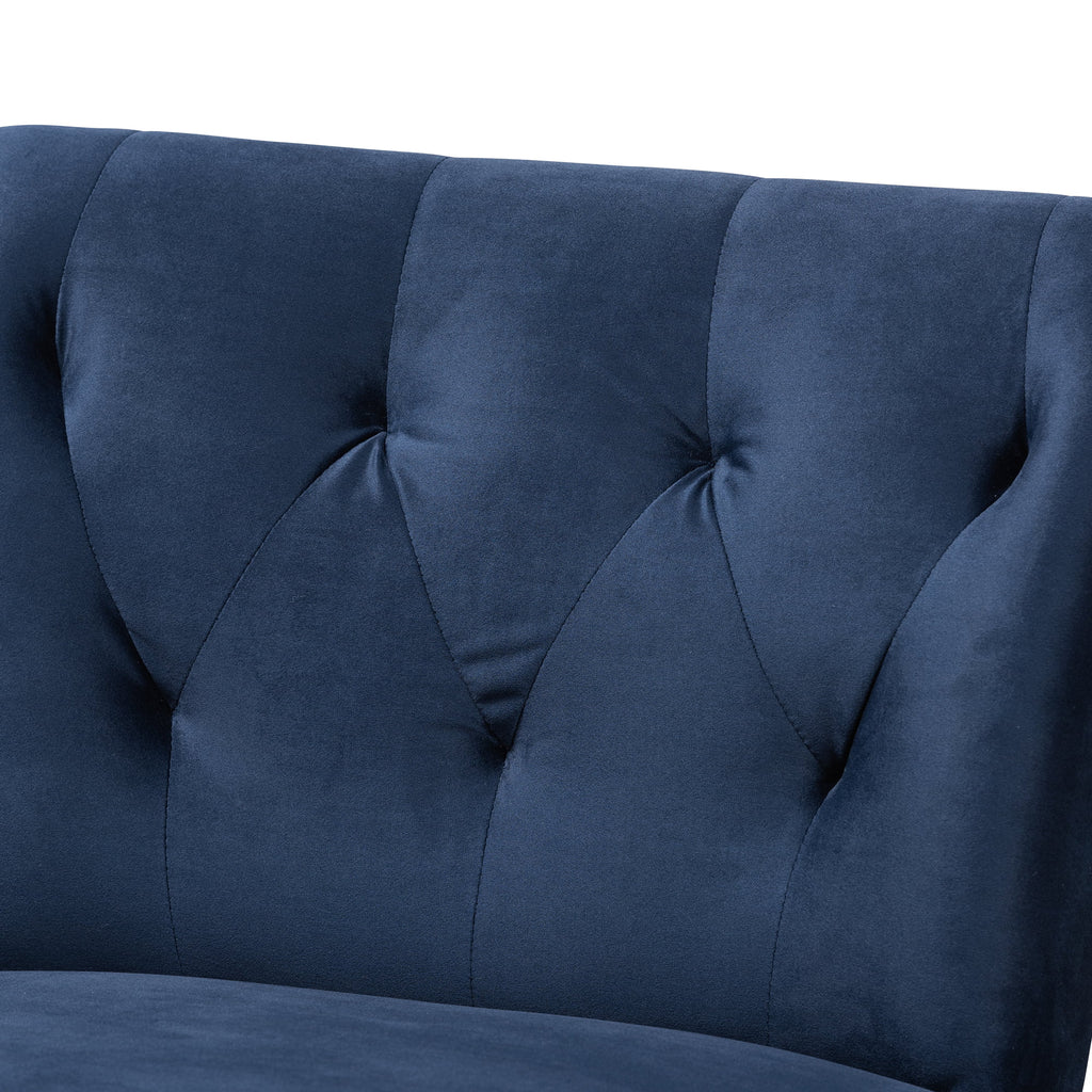 Navy Blue Slipper Chair I19874