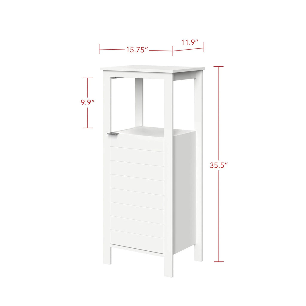 Single Door Floor Cabinet White Y362272