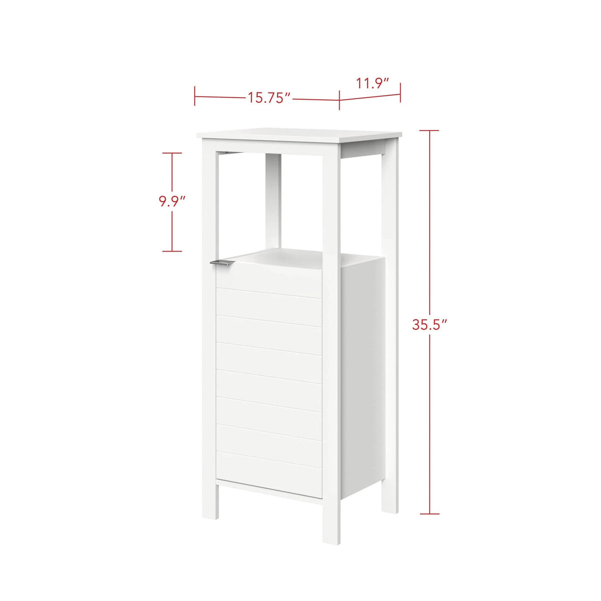 Single Door Floor Cabinet White Y362272