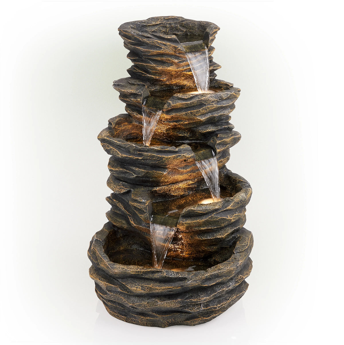 Five-Level Rock Waterfall Fountain Z39124