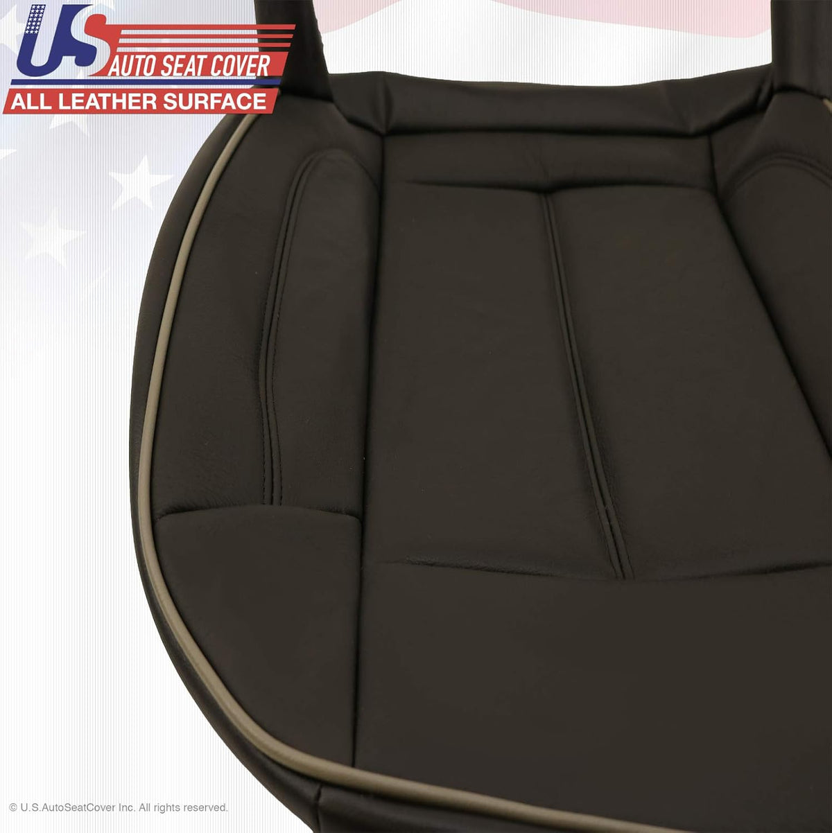Black Leather Seat Cover for Hummer H3 A38414