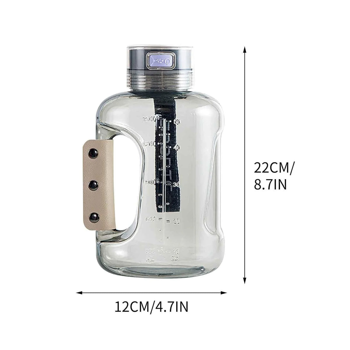 Hydrogen Water Bottle 1.5L / 50oz White E36865