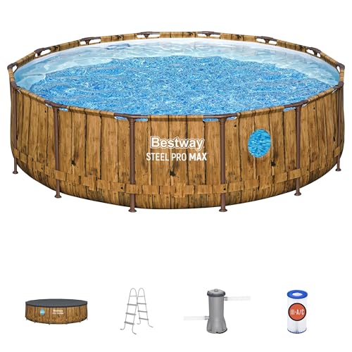 Round Swimming Pool Set 14' x 42" Above Ground Filter Pump Ladder Cover D331