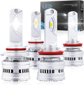 9005/HB3 + H11 LED Headlight Bulbs, Cool White Light, Pack of 4 G78780