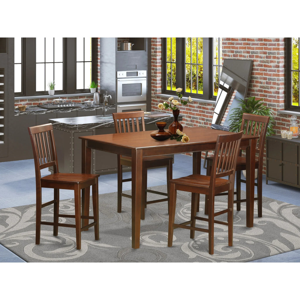 5 Pc Counter Height Table Set with 4 Chairs A176954