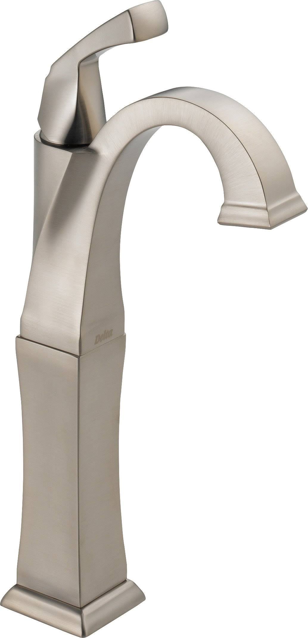 Single Handle Vessel Bathroom Faucet SpotShield Stainless D1300