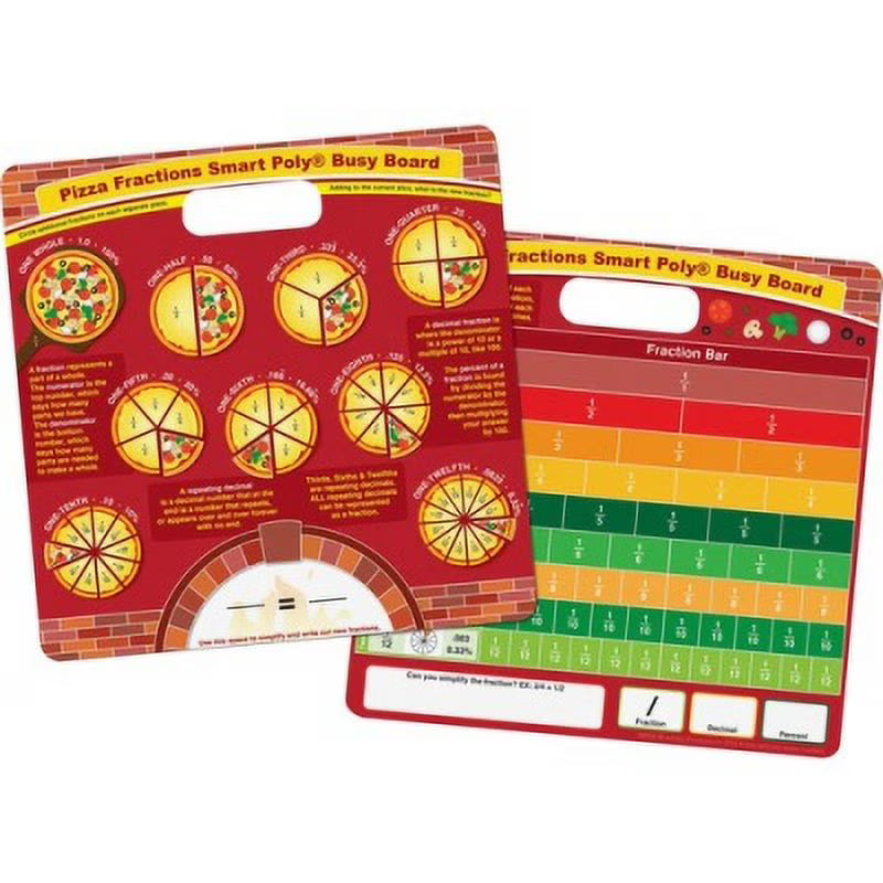 2 Pieces Pizza Fractions Busy Board P156284