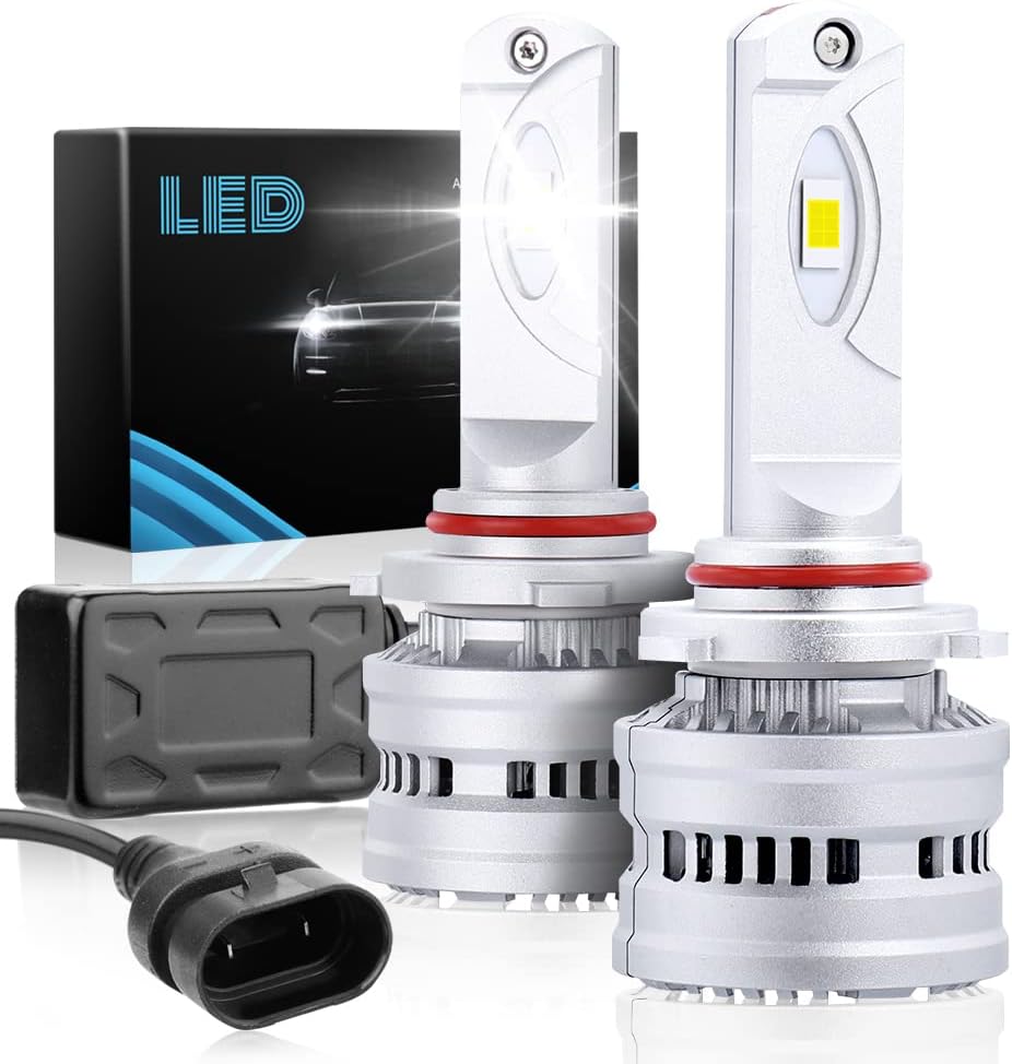 9005/HB3 + H11 LED Headlight Bulbs, Cool White Light, Pack of 4 G78780