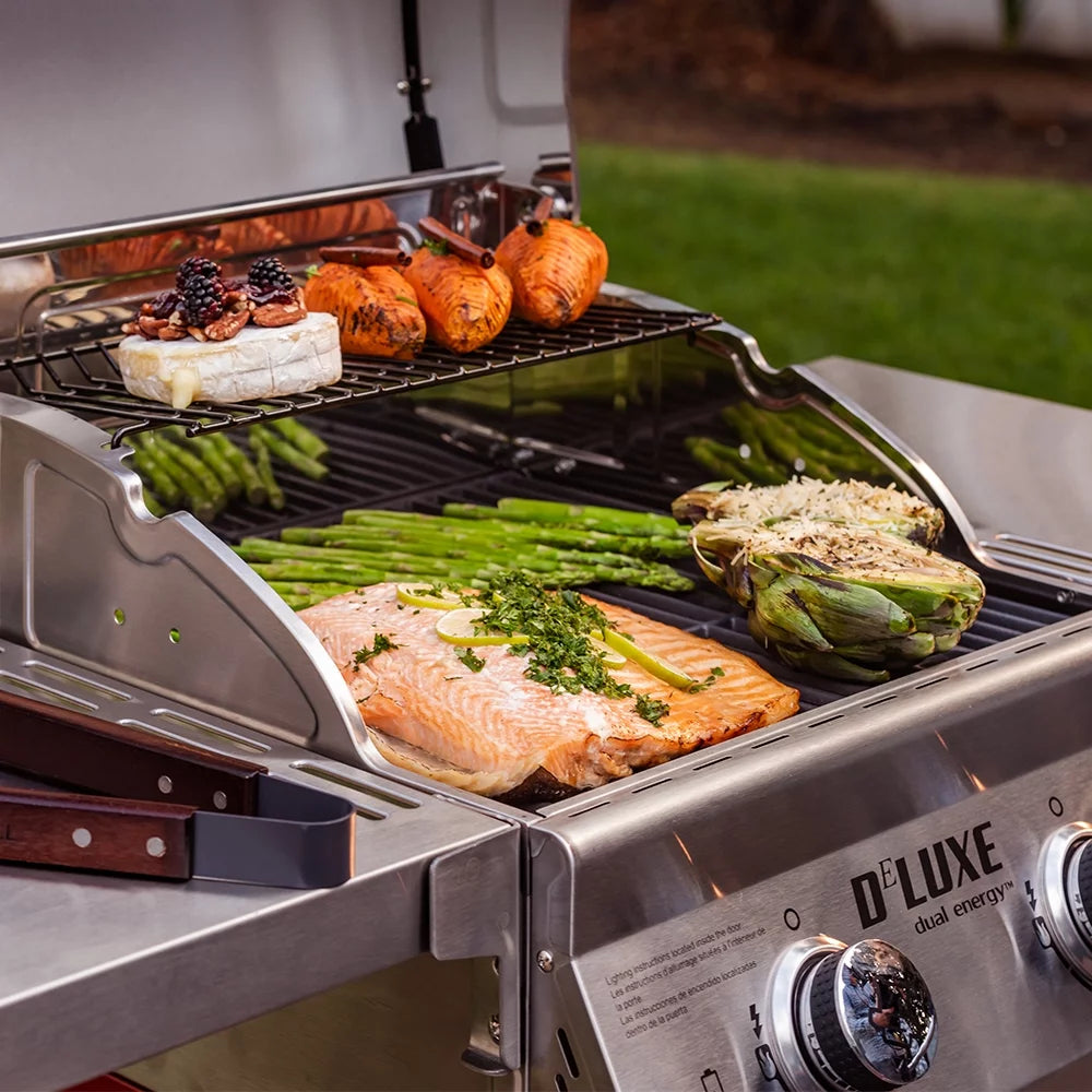 2-Burner Propane Gas Grill with 2 Foldable Shelves E11578