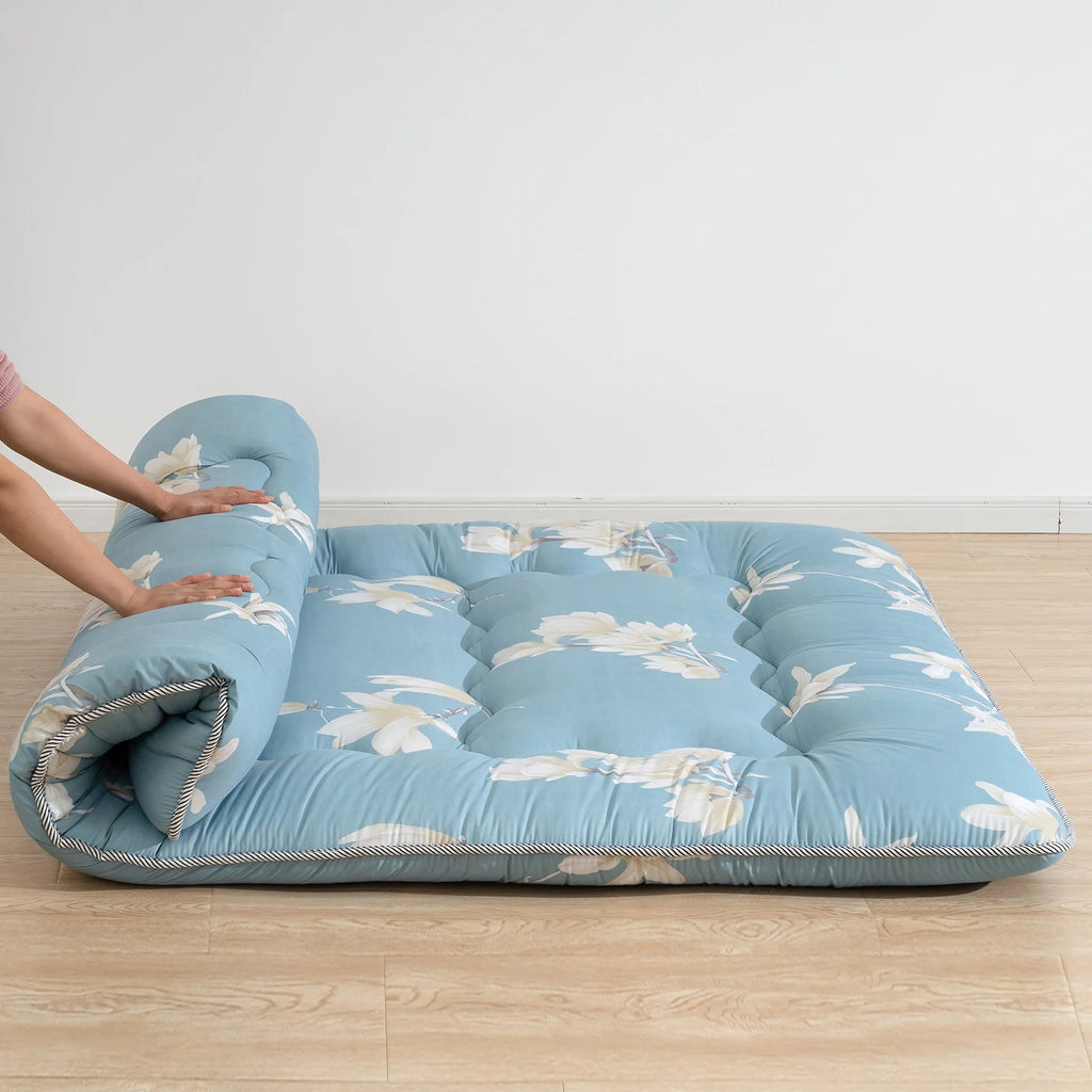 Floral Design Twin Size Japanese Floor Mattress S20482