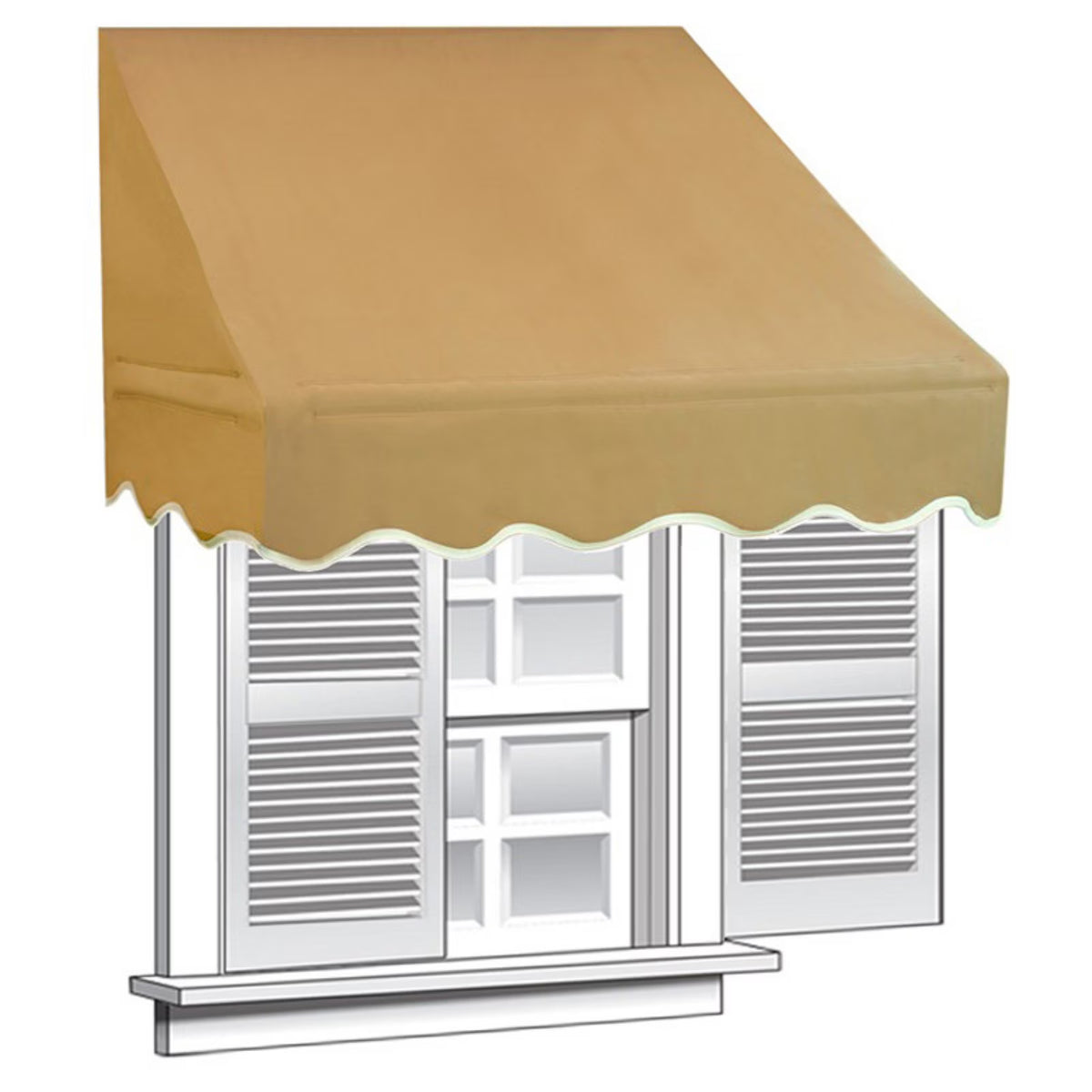 Sand Color Window Awning Door Canopy Q24676
