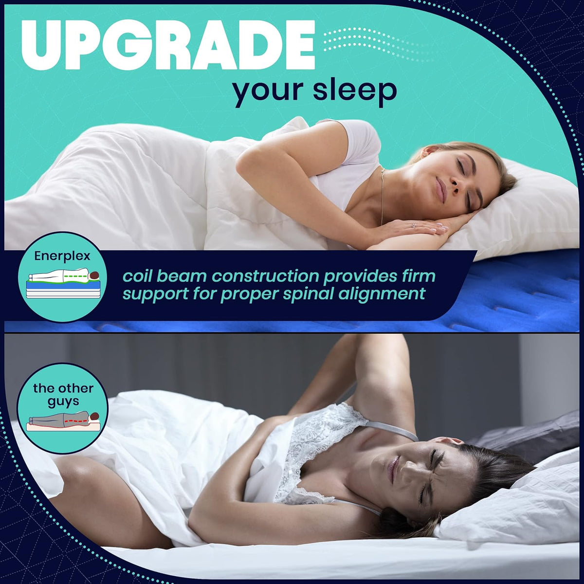 Twin 13 Inch Double Height Inflatable Air Mattress with Built-in Dual Pump C3610