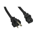 Black NEMA 6-20P to IEC-60320-C13 15 Amp 8 Feet U832019