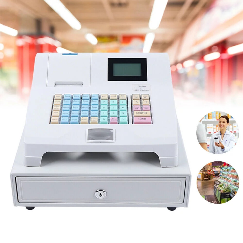 48 Keys LED Display Electronic Cash Register S8986