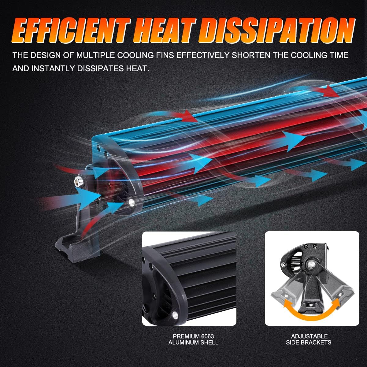 42 LED Light Bar 240W Spot Flood Combo Off Road Driving Lights with Wiring Harness F260