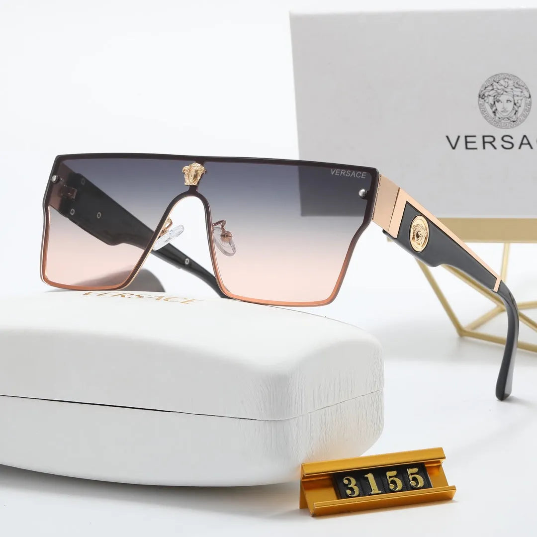 Square Inner Frame One-Piece Polarized Sunglasses P62135