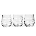 Set of 6 Clear Crystal Whiskey Glass Q887