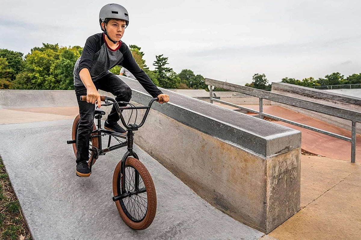20-Inch Steel Frame Black BMX Bike J92107